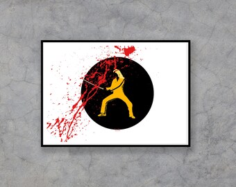 Kill the Bill - Fanart, Kill Bill, Illustration, Poster, Wandbild, Filmposter, Film