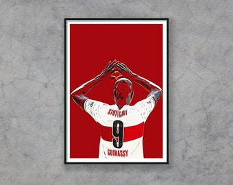 Stuttgart, poster, print, Guirassy, striker, gift idea, children's birthday,