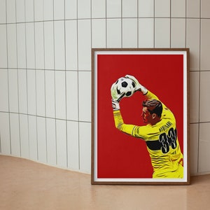 Nübel, Stuttgart, football, goalkeeper, poster, print, gift idea