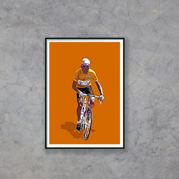 Ulrich, Tour de France, Poster, Print, Illustration, Armstrong, Telekom