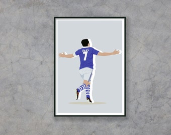 Raul, football, Madrid, Schalke, idol, footballer, football fan, poster, wall decoration