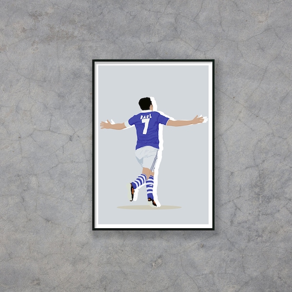 Raul, Fußball, Madrid, Schalke, Idol, Fußballer, Fußballfan, Poster, Wanddekoration