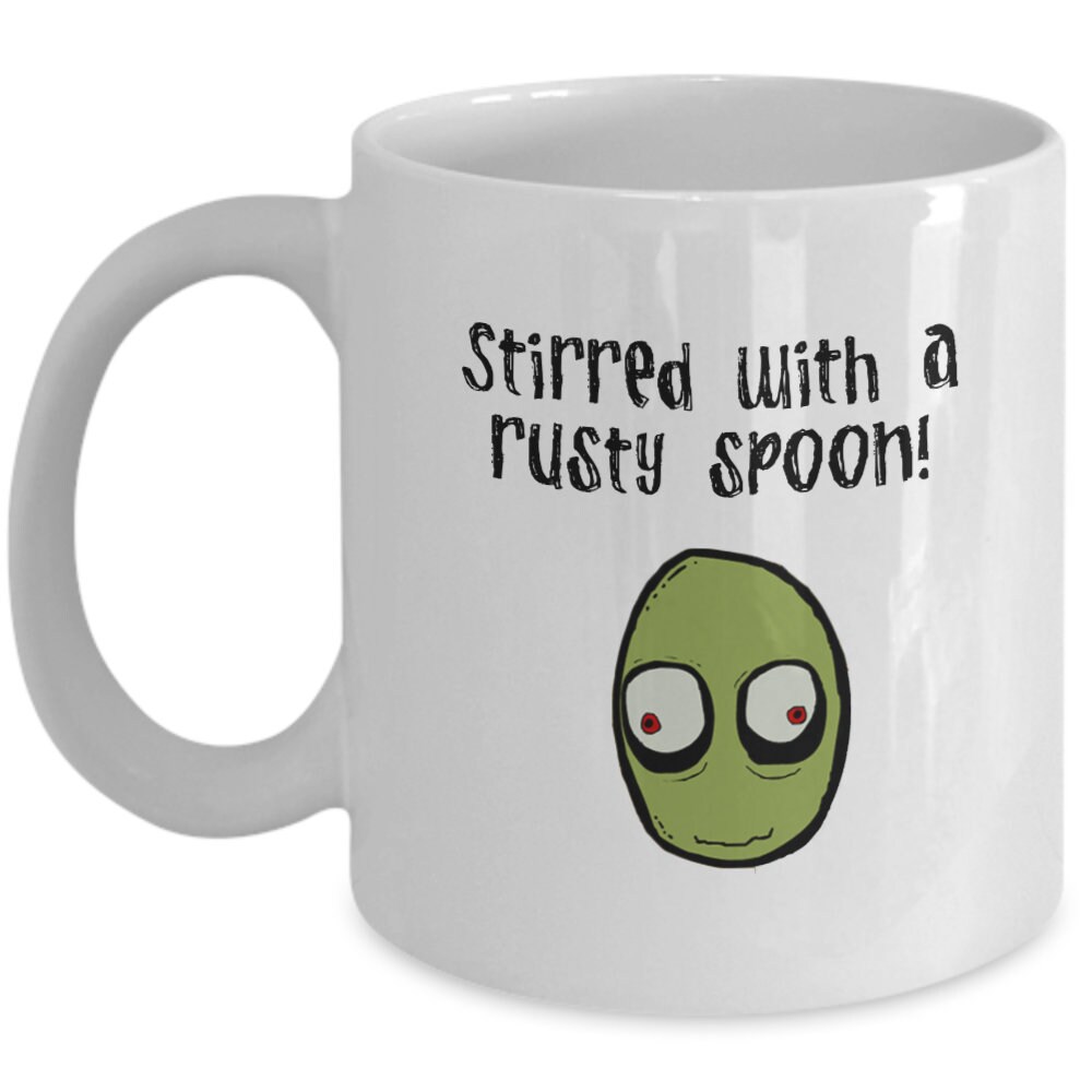 Salad Fingers Stirred With A Rusty Spoon Funny Gift Slogan Etsy