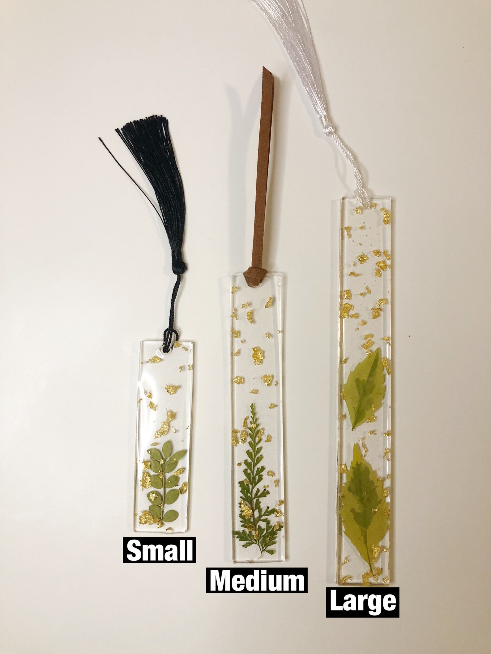 Handmade leaf bookmark aesthetic bookmark pressed leaf Etsy