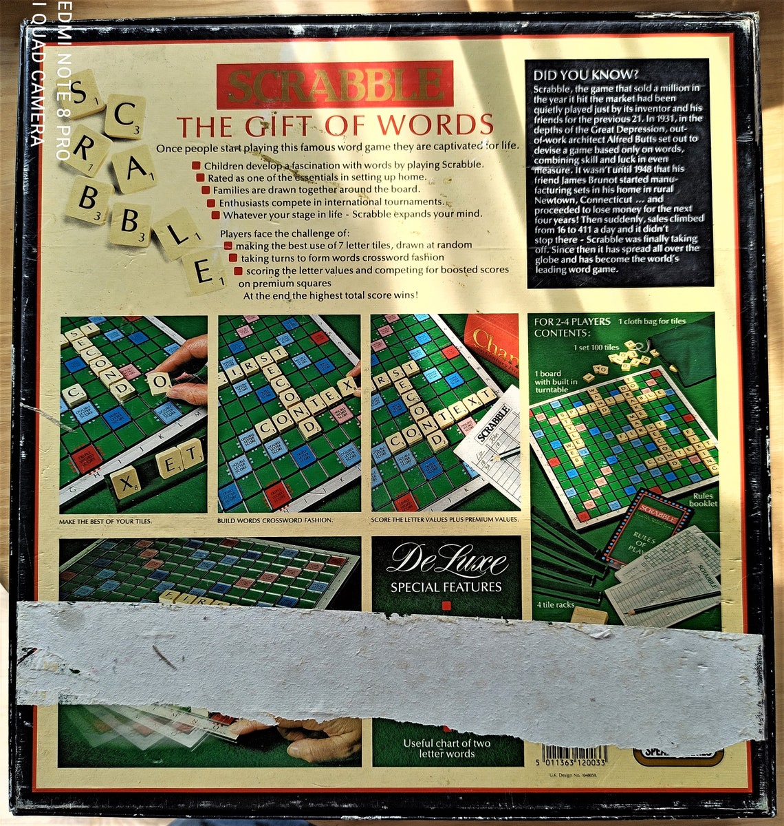 Scrabble DeLuxe with electronic timer Etsy