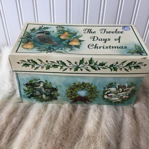 Susan Winget 12 Days of Christmas Mini Plates Original Box, 1990’s Decor, Vintage Christmas