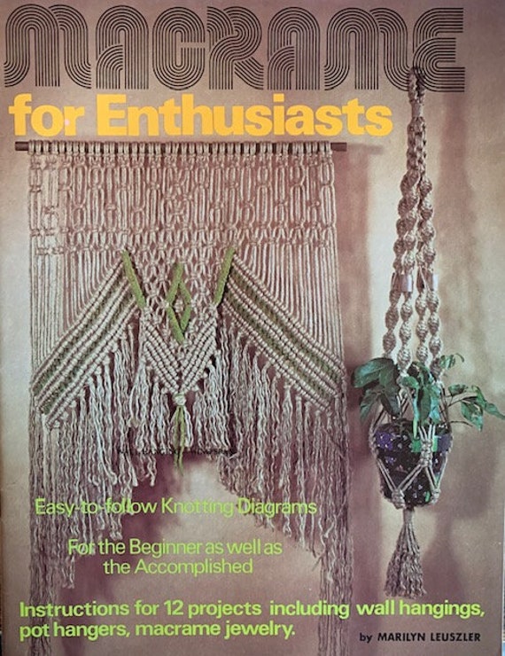 Macrame Patterns Book PDF Macrame Enthusiasts VintageDigital Etsy