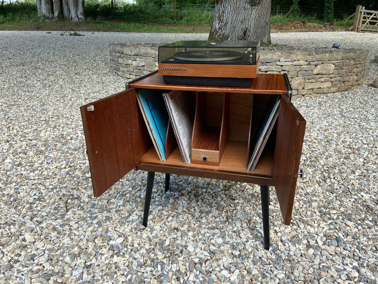 Retro MidCentury Vinyl Records Storage Homeworthy Etsy
