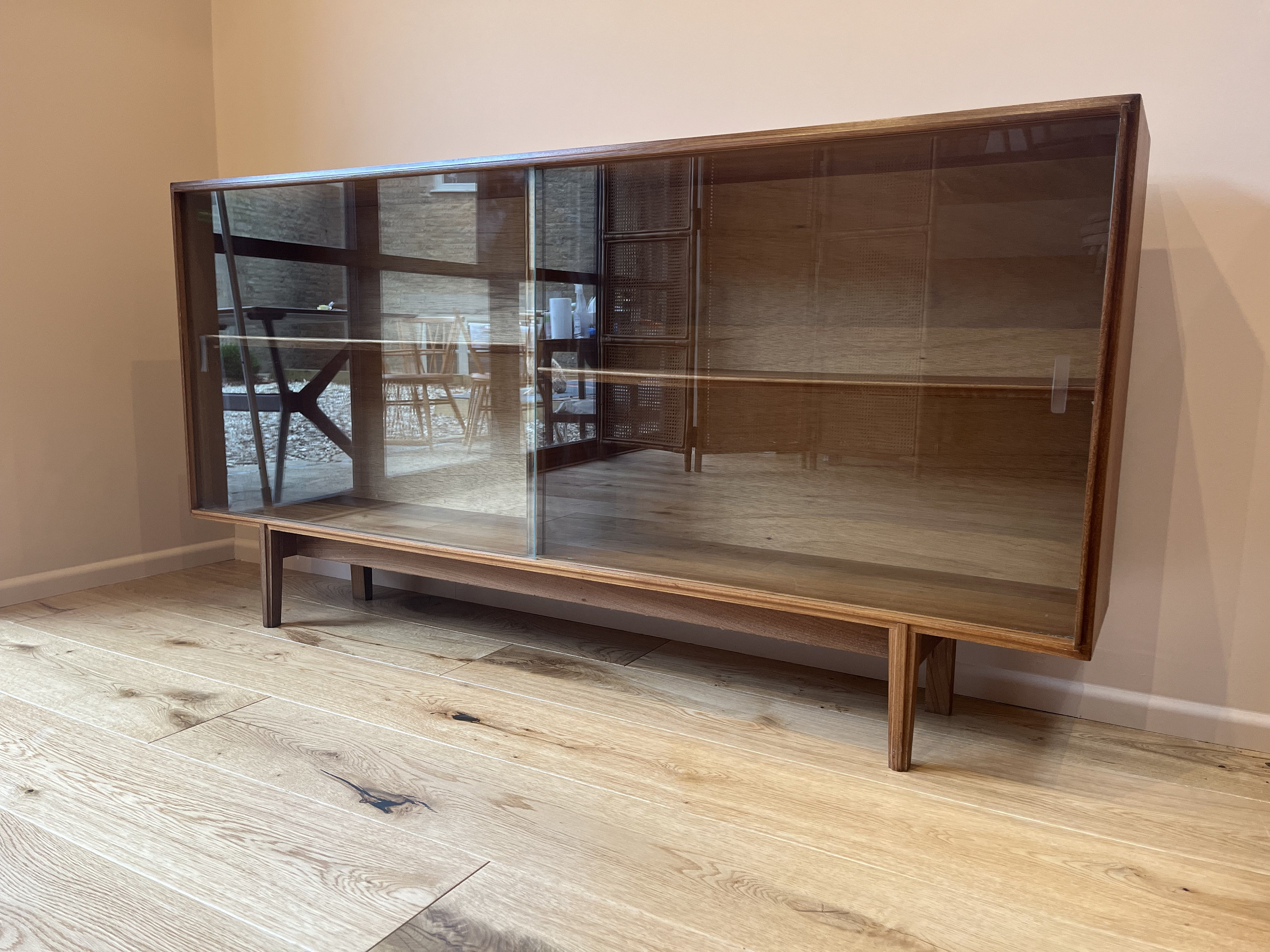 Glass front 2024 console cabinet