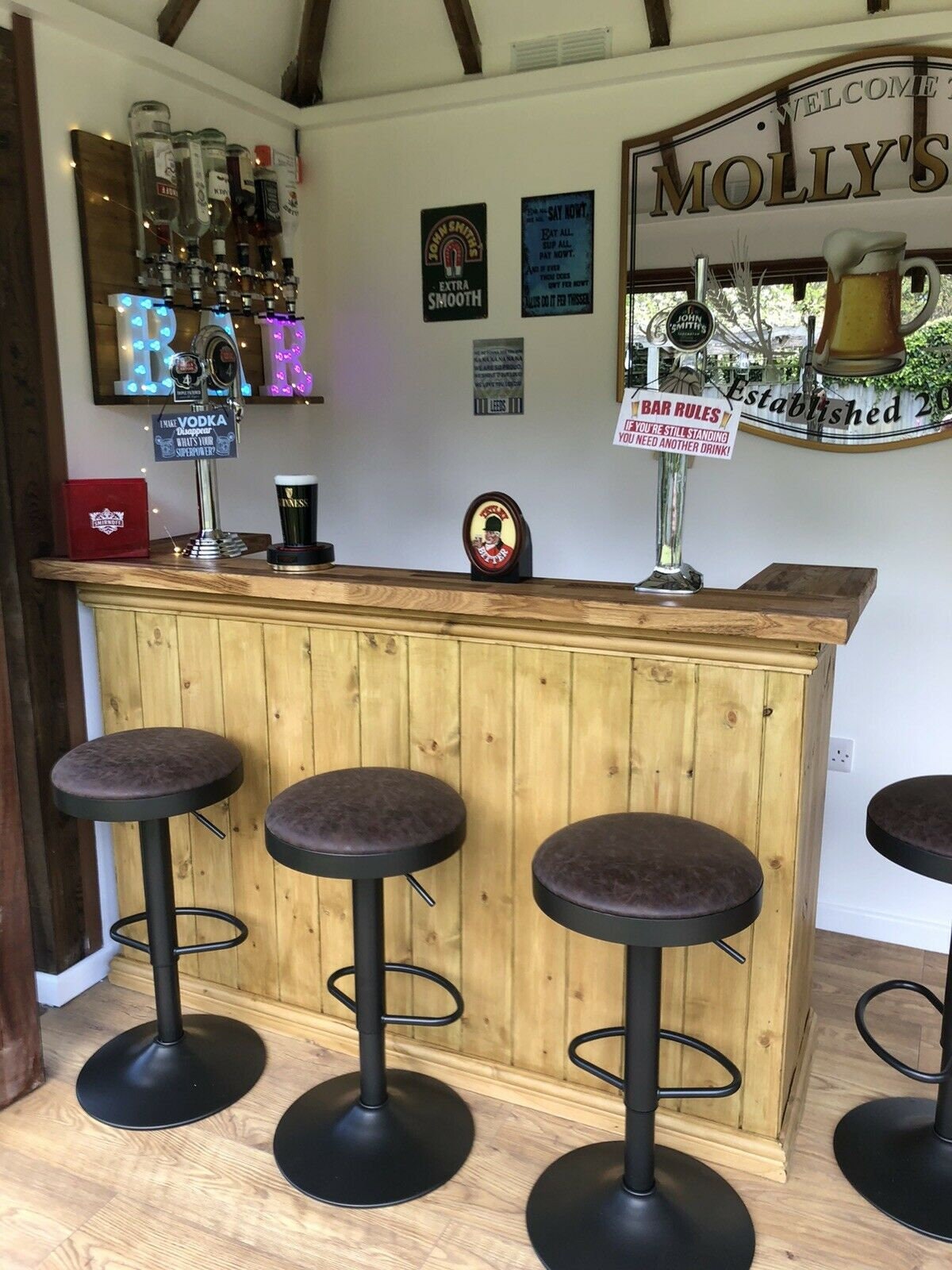 Oak Home Drinks Bar 5ft -  Israel