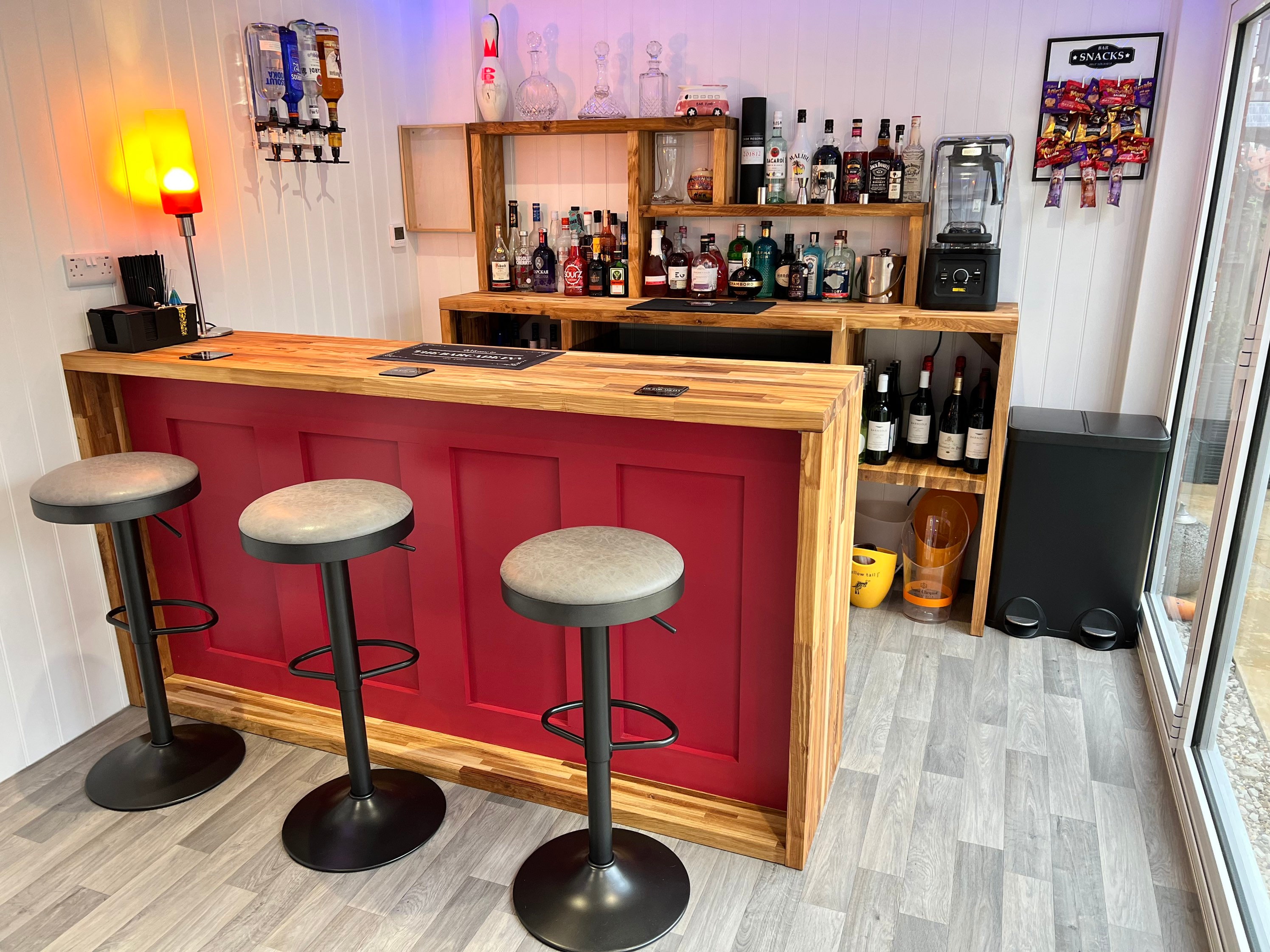 Solid Oak Home Bar Man Cave Bar Front Bar Only Etsy UK