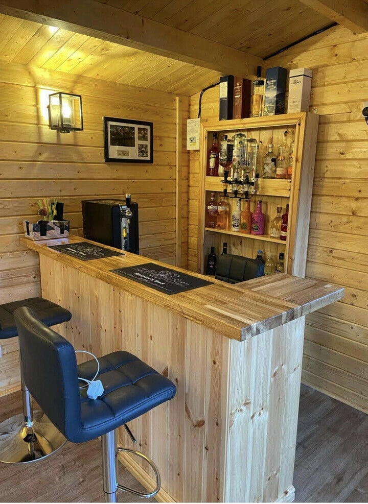 Oak Home Drinks Bar Man Cave Bar Summerhouse Bar. Etsy UK