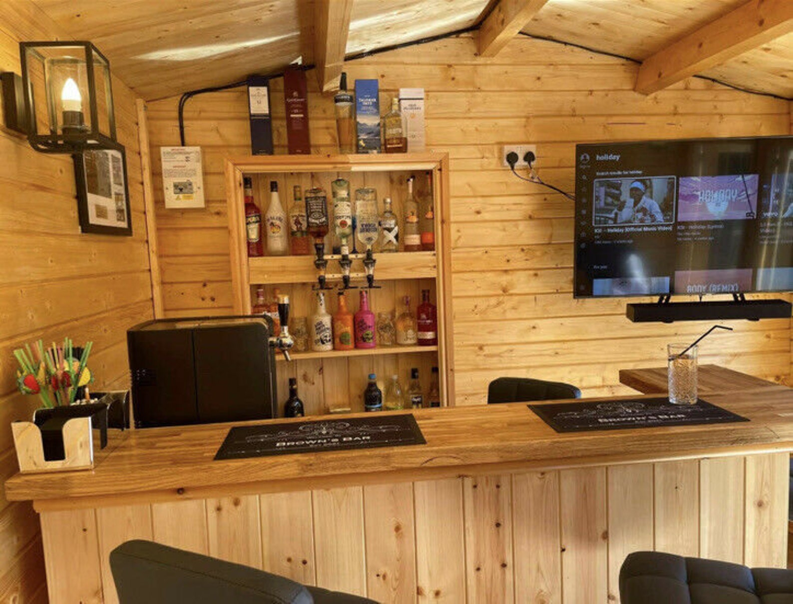 Oak Home Drinks Bar Man Cave Bar Summerhouse Bar. Etsy UK