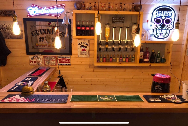 Oak Home Bar Man Cave Bar Bar Counter. Etsy UK