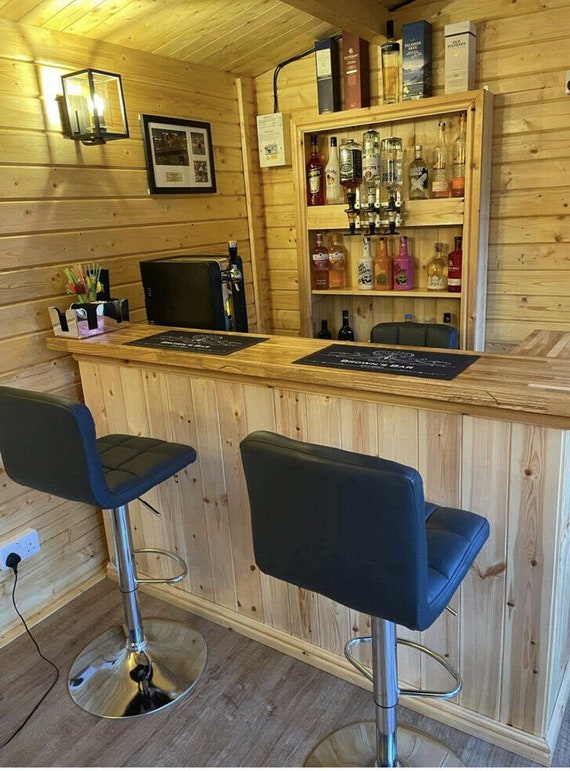 Oak Home Drinks Bar Man Cave Bar, Summerhouse Bar. 