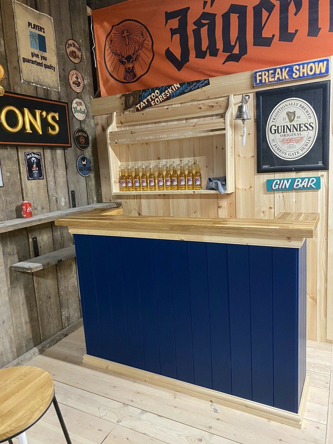 Oak Home Drinks Bar 5ft Etsy UK