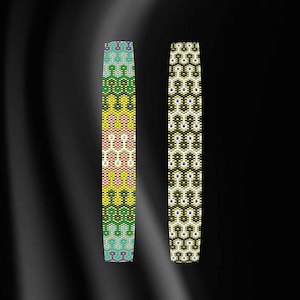 Peyote Bracelet Pattern for Bead Bracelet, Peyote Stitch Bracelet Pattern, Miyuki Delica Pattern, Even Count Peyote Bracelet Pattern, Pdf