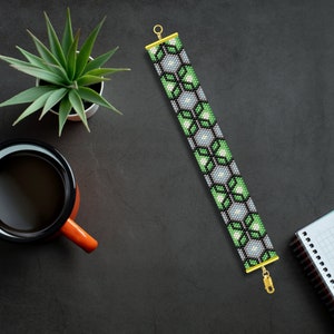 Milan Peyote Bracelet Pattern, Peyote Stitch Bracelet Pattern, Miyuki Delica Pattern, Even Count Peyote Bracelet Pattern, Peyote Patterns