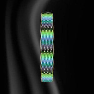 Peyote Bracelet Pattern for Bead Bracelet, Peyote Stitch Bracelet Pattern, Miyuki Delica Pattern, Even Count Peyote Bracelet Pattern, Pdf