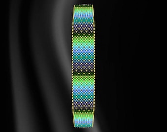 Peyote Bracelet Pattern for Bead Bracelet, Peyote Stitch Bracelet Pattern, Miyuki Delica Pattern, Even Count Peyote Bracelet Pattern, Pdf