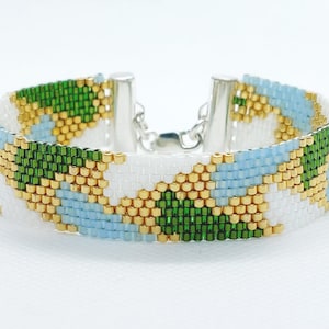 Even Count Peyote Bracelet Pattern, Narrow Peyote Bracelet Pattern, Miyuki Delica Pattern, Peyote Pattern, Peyote Stitch Pattern