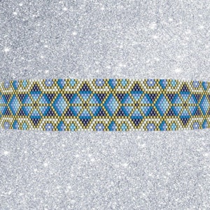 Peyote Bracelet Pattern for Bead Bracelet, Peyote Stitch Bracelet Pattern Miyuki Delica Pattern, Seed Bead Bracelet Pattern Pdf Bead Pattern