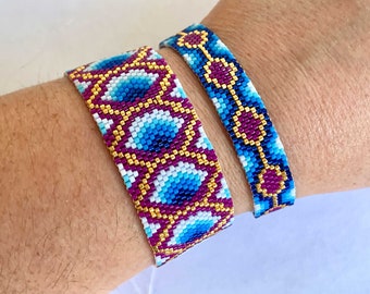 Peyote Bracelet Pattern, Peyote Pattern, Peyote Bead Pattern, Peyote Beaded Bracelet Pattern