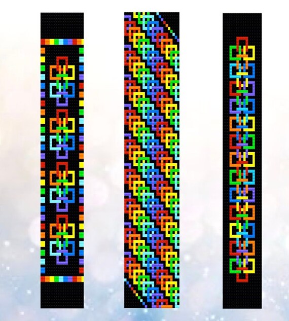 Rainbow 2024 loom pattern