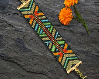 Canberra Peyote Beaded Bracelet Pattern, Peyote Bracelet Pattern, Peyote Pattern,