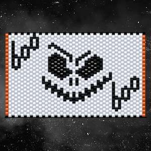Halloween Beaded Pen Wrap Pattern, Halloween Peyote Pen Wrap Pattern, Halloween Peyote pattern, Peyote Pen Wrap Pattern, Peyote Pattern