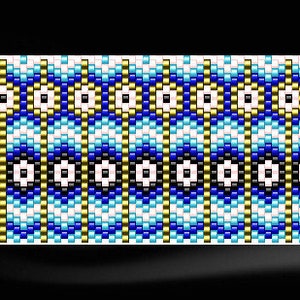 Beaded Pen Wrap Pattern, Peyote Pen Wrap Pattern, Seed Bead Peyote Pattern Even Count Peyote Pattern Miyuki Delica Size 11 Seed Bead Pattern