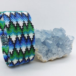 Peyote Bracelet Pattern for Bead Bracelet, Peyote Stitch Bracelet Pattern, Miyuki Delica Pattern, Even Count Peyote Bracelet Pattern, Pdf