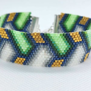 Peyote Pattern, Even Count Peyote Bracelet Pattern, Narrow Peyote Bracelet Pattern, Peyote Stitch Pattern