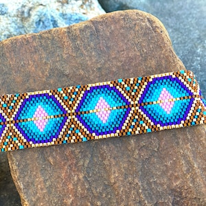 Good Vibes - Peyote Patterns, Beading Pattern, Beaded Bracelet, Seed Bead Bracelet, Miyuki Delica Peyote, Pdf Jewelry Patterns
