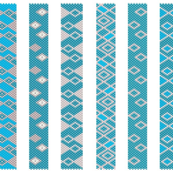 Peyote Pattern Bundle, Peyote bracelet pattern set, Even count peyote bracelet pattern, Peyote bracelet pattern bundle, peyote pattern