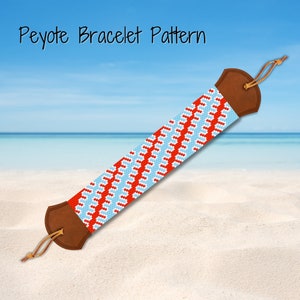 Relax Chill Out - even count peyote bracelet pattern, peyote stitch bracelet pattern, Peyote Bracelet Pattern, Peyote Tie Dye Pattern