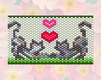 Cat Pen Wrap Pattern, Pen Wrap Pattern, Pen Wrap, Pen Cover Pattern, Peyote Pen Cover Pattern, Peyote Cat Pattern, Peyote Pen Wrap, Peyote