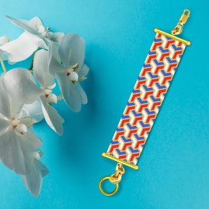Triknot - Even Count Peyote Bracelet Pattern, Peyote Pattern, Peyote Bracelet Pattern, Peyoted Bracelet Pattern, Miyuki Delica Bracelet