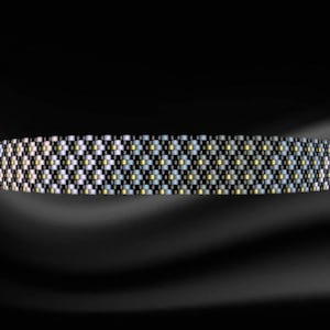Peyote Bracelet Pattern for Bead Bracelet, Peyote Stitch Bracelet Pattern, Peyote Cuff Pattern, Even Count Peyote Pattern, Narrow Peyote Pdf