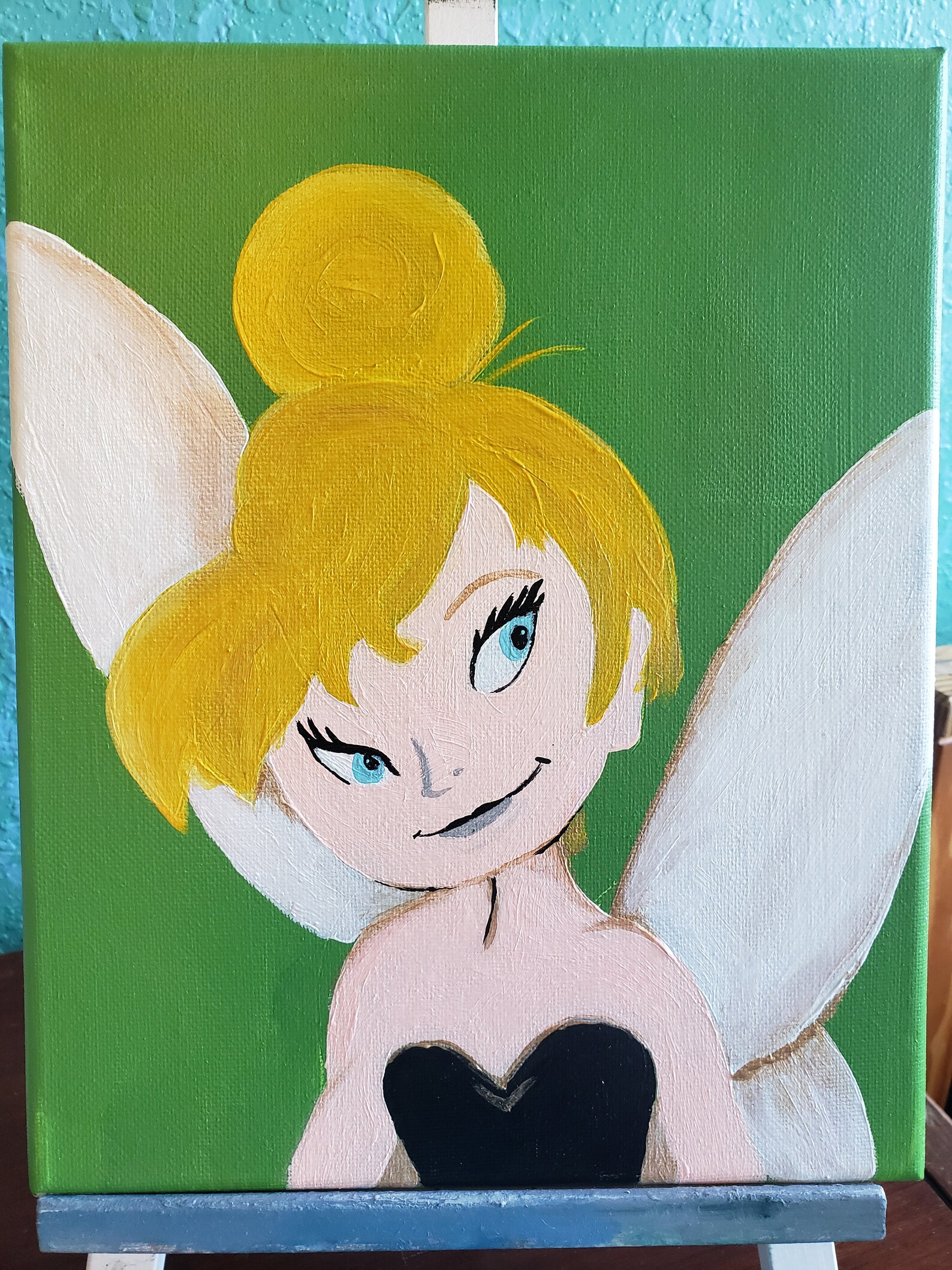 Disney Tinkerbell Hand Painted in Acrylic Etsy