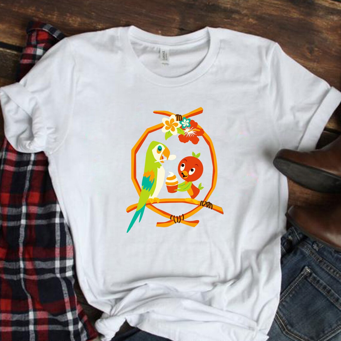 Disney Orange Bird Shirt Enchanted Tiki Room Shirt Orange Etsy