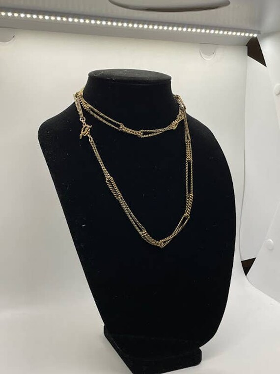 Horizon Chain Layering Necklace, Gold main image 1