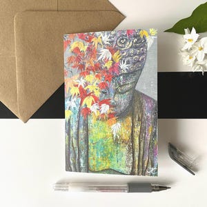 Tarjeta de felicitación • Buda • acrílico • impreso