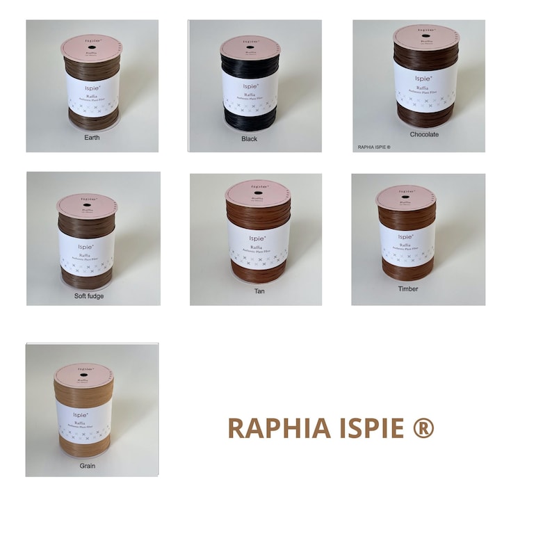 ISPIE Raffia Color: Dark Naturals - 7 Shades - Etsy