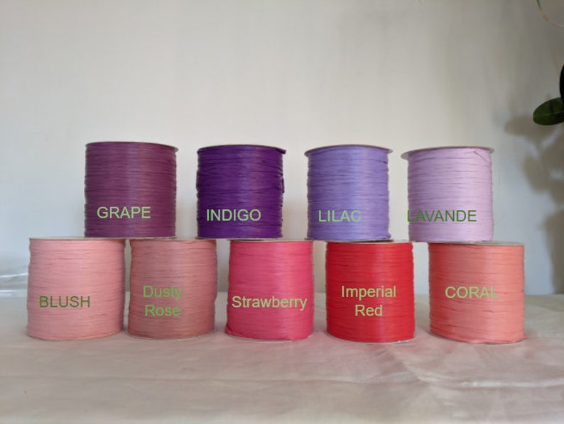 FIL de raphia ISPIE 250M/273 Y Ideal pour travaux au crochet, sac, chapeaux etc... image 4