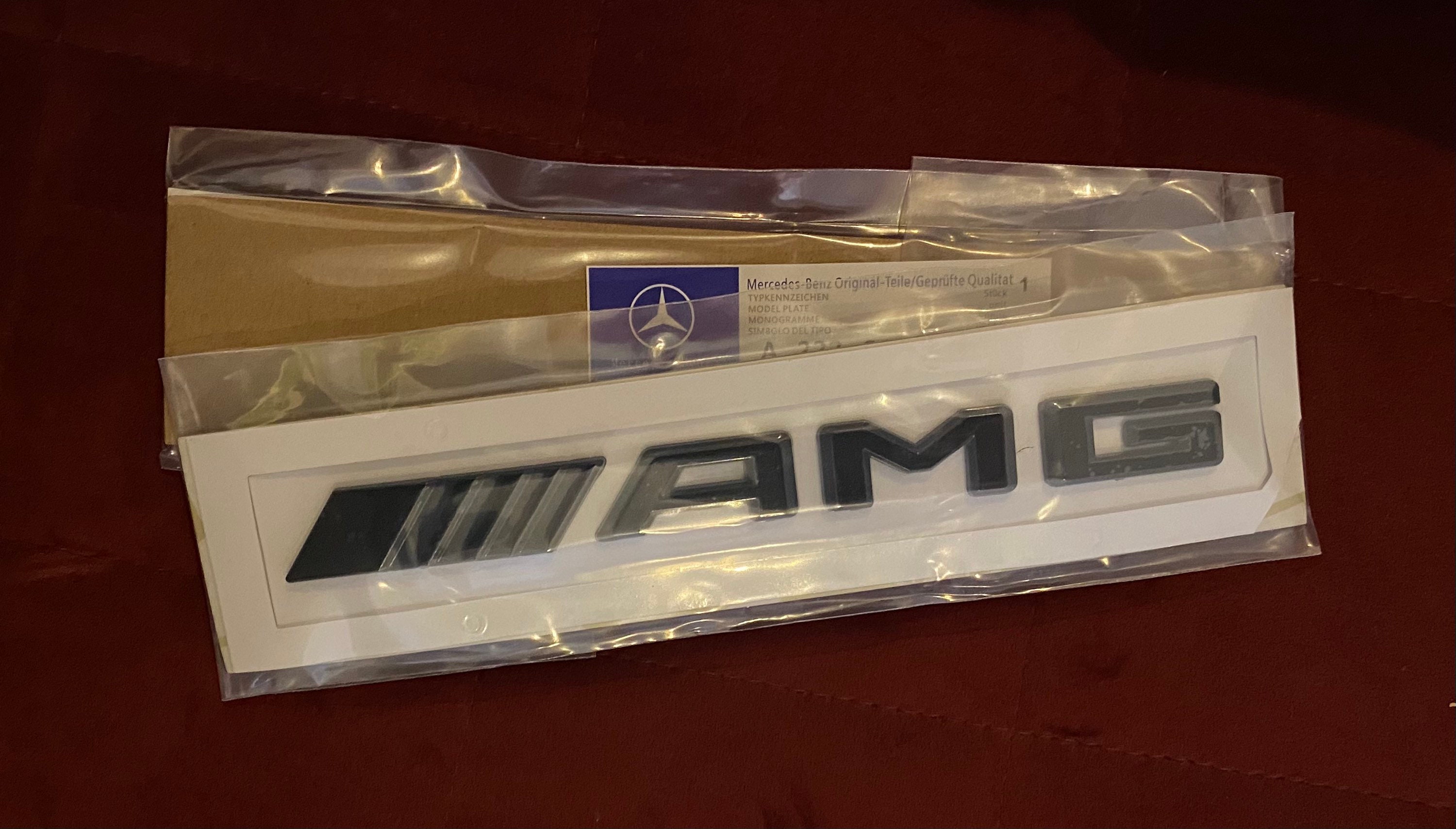 Mercedes Benz AMG Emblem Black Matte Etsy