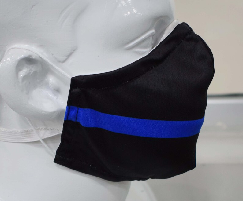 Thin Blue Line Mask Etsy