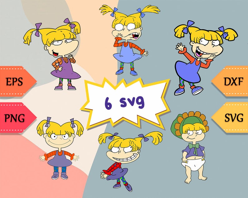 Download Angelica Pickles Rugrats DIY Svg Bundle | Etsy