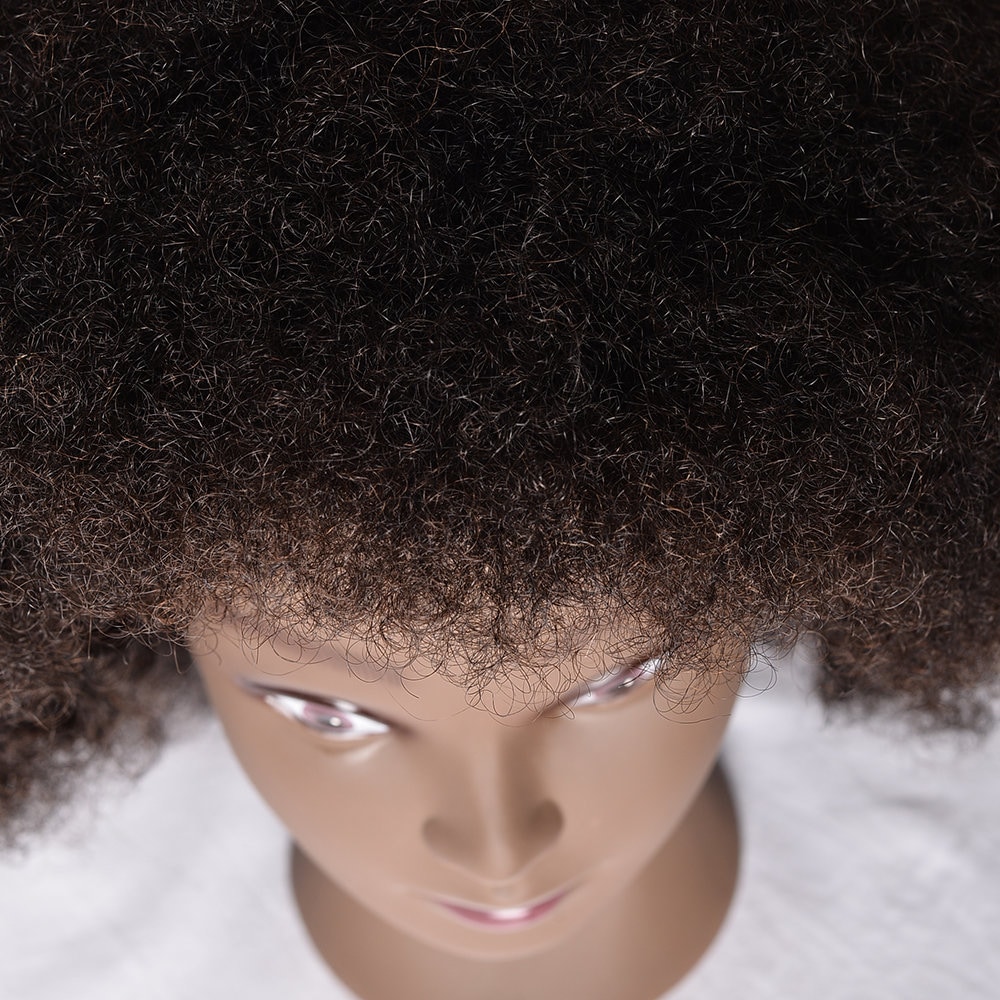 NEWSHAIR 9afro mannequin head for braiding 4C Type 100% Human Hair Curly  Hair Hairdresser Training Head African Cosmetology Doll Head for Styling