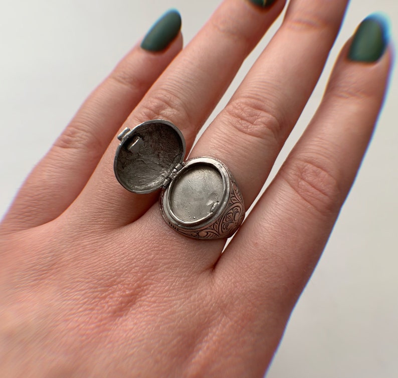 Filigree Skan/' Flower Ring 925 Sterling Silver